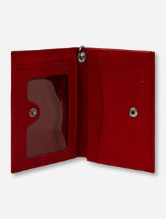 Texas Tech Embossed Double T on Leather ID Holder