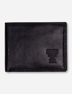 Texas Tech Double T "Contrast Stitch" Bifold Leather Wallet