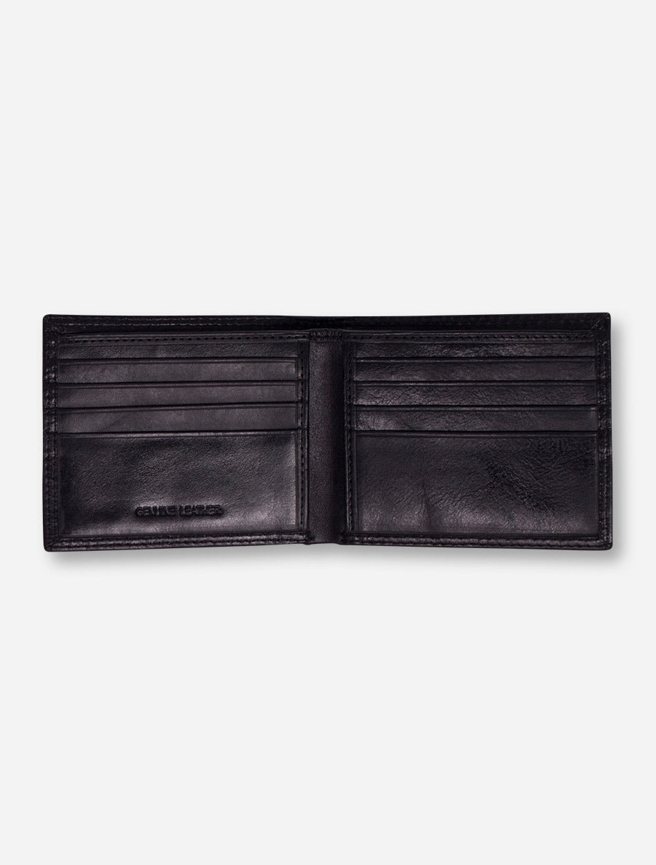 Texas Tech Double T "Contrast Stitch" Bifold Leather Wallet