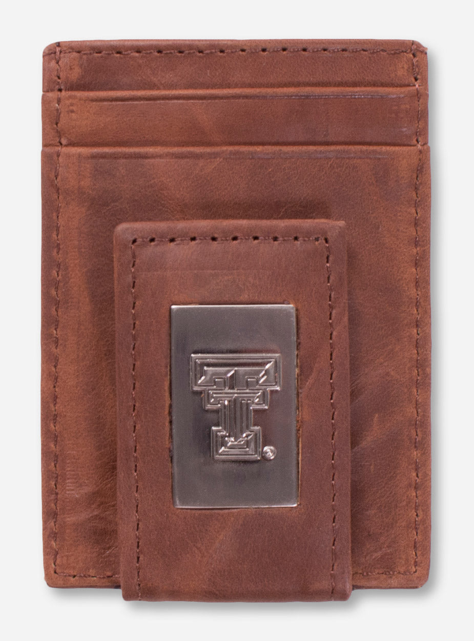 Texas Tech "Flip" Front Pocket Leather Wallet