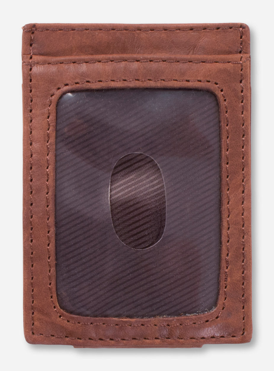 Texas Tech "Flip" Front Pocket Leather Wallet