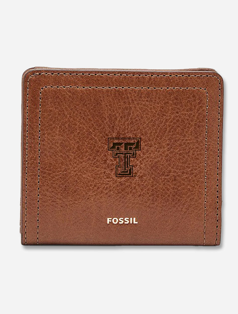 Fossil Texas Tech Red Raiders WOMEN'S "Logan" Small RFID Leather Wallet