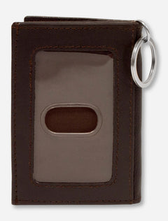 Texas Tech Embossed Double T on Leather ID Holder