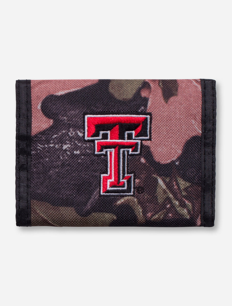 Texas Tech Double T Camo Velcro Wallet