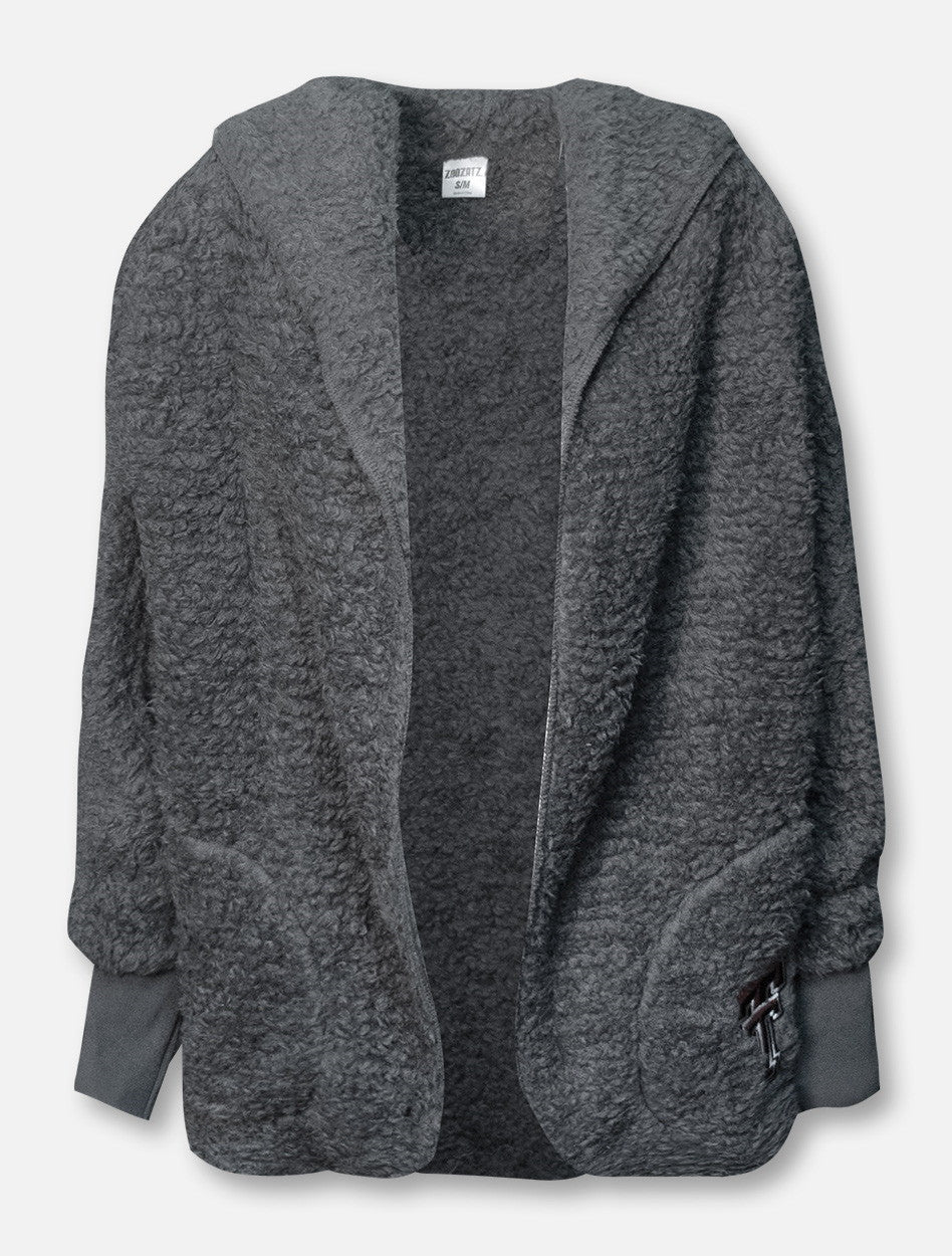 ZooZatz Texas Tech Red Raiders "Happiness" Sherpa Cardigan