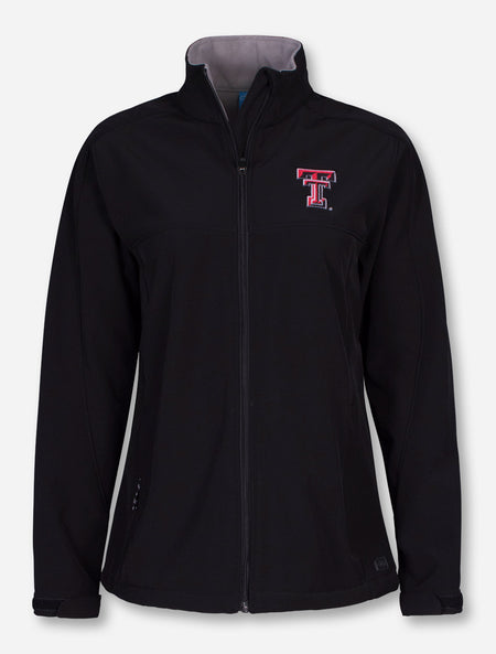 Charles River Texas Tech "Soft Shell" on Women's Black Jacket