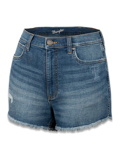 Wrangler Texas Tech "Retro" Denim High Rise Cut Off Shorts