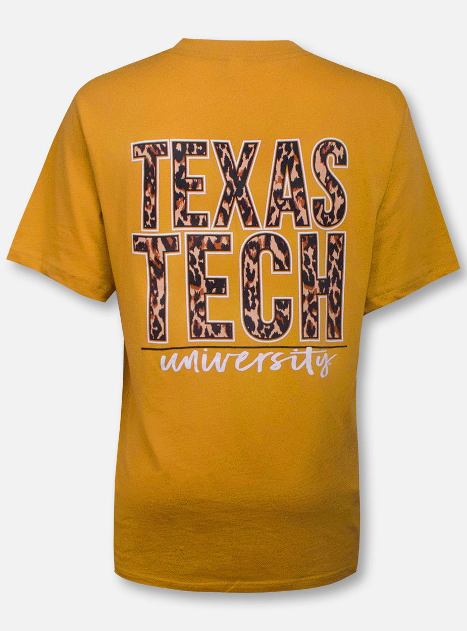 Texas Tech Red Raiders Stack in Leopard T-Shirt