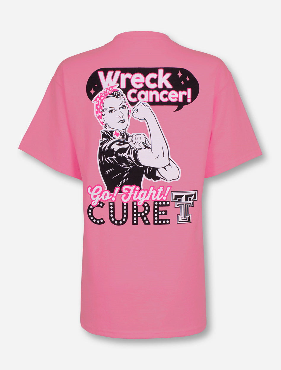 Texas Tech Rosie Wreck 'Em Pink T-Shirt - Breast Cancer Awareness