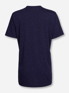 Texas Tech White Arch on Navy Confetti T-Shirt