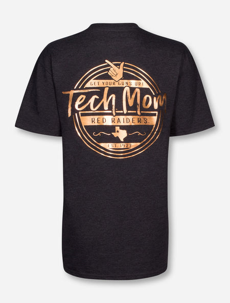 Texas Tech Red Raiders "Tech Mom" Rose Gold Foil T-Shirt