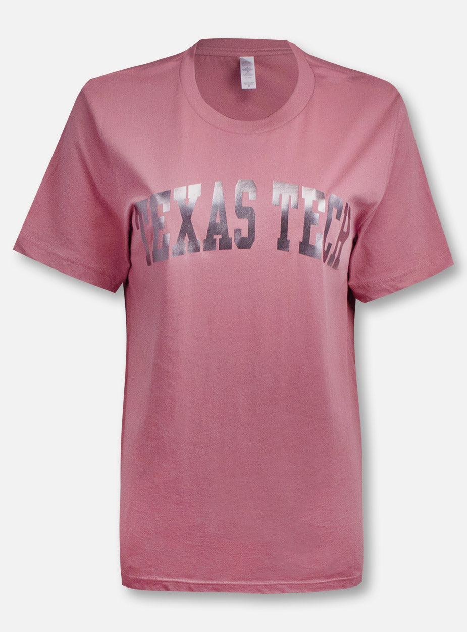 Texas Tech Red Raiders Classic Arch in Gun Metal Foil T-Shirt
