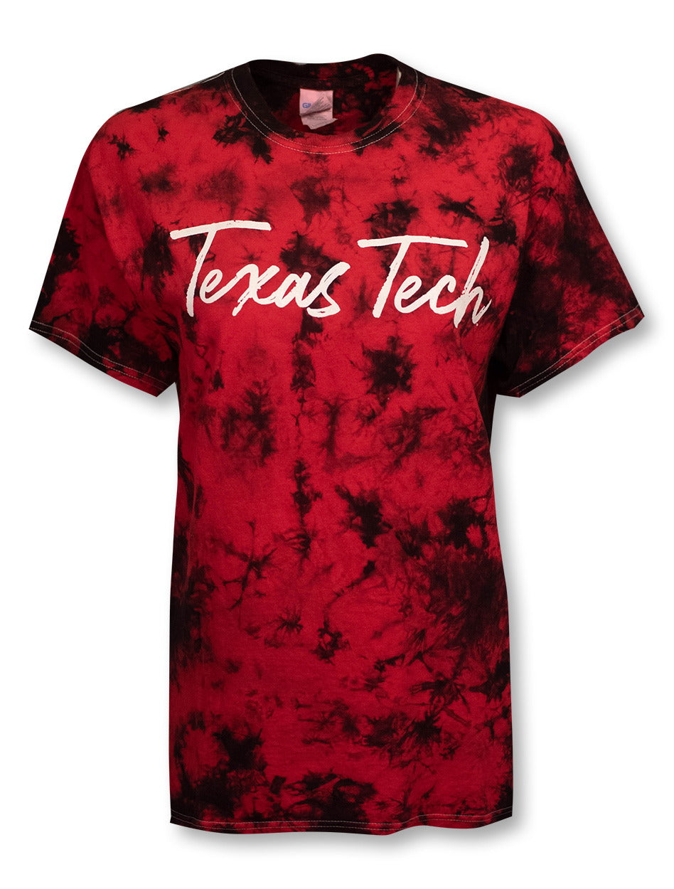 Texas Tech Red Raiders "Brush Stroke" Script Tie Dye T-Shirt