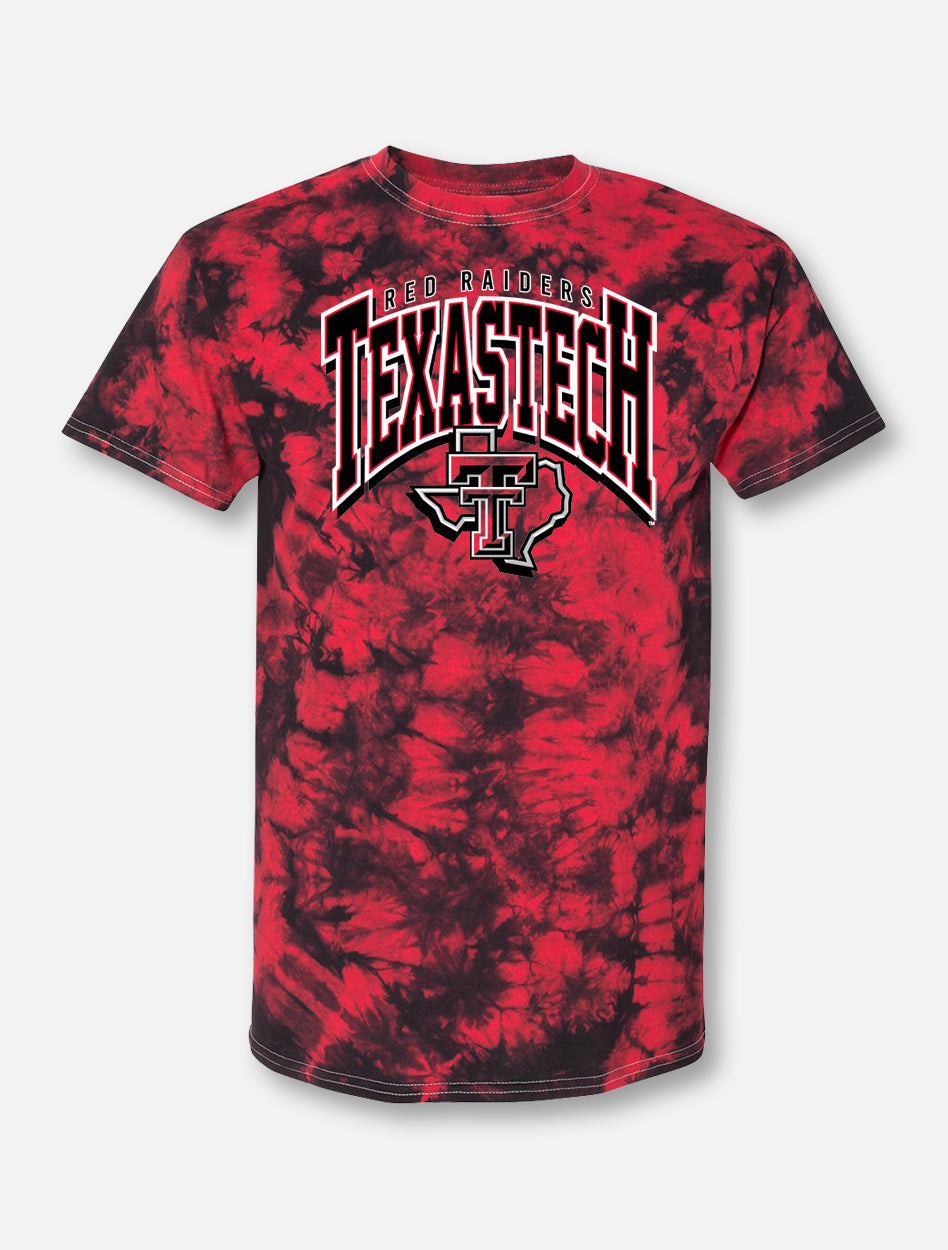 Texas Tech "All that 90s" Arch Over Pride Tie Dye T-Shirt