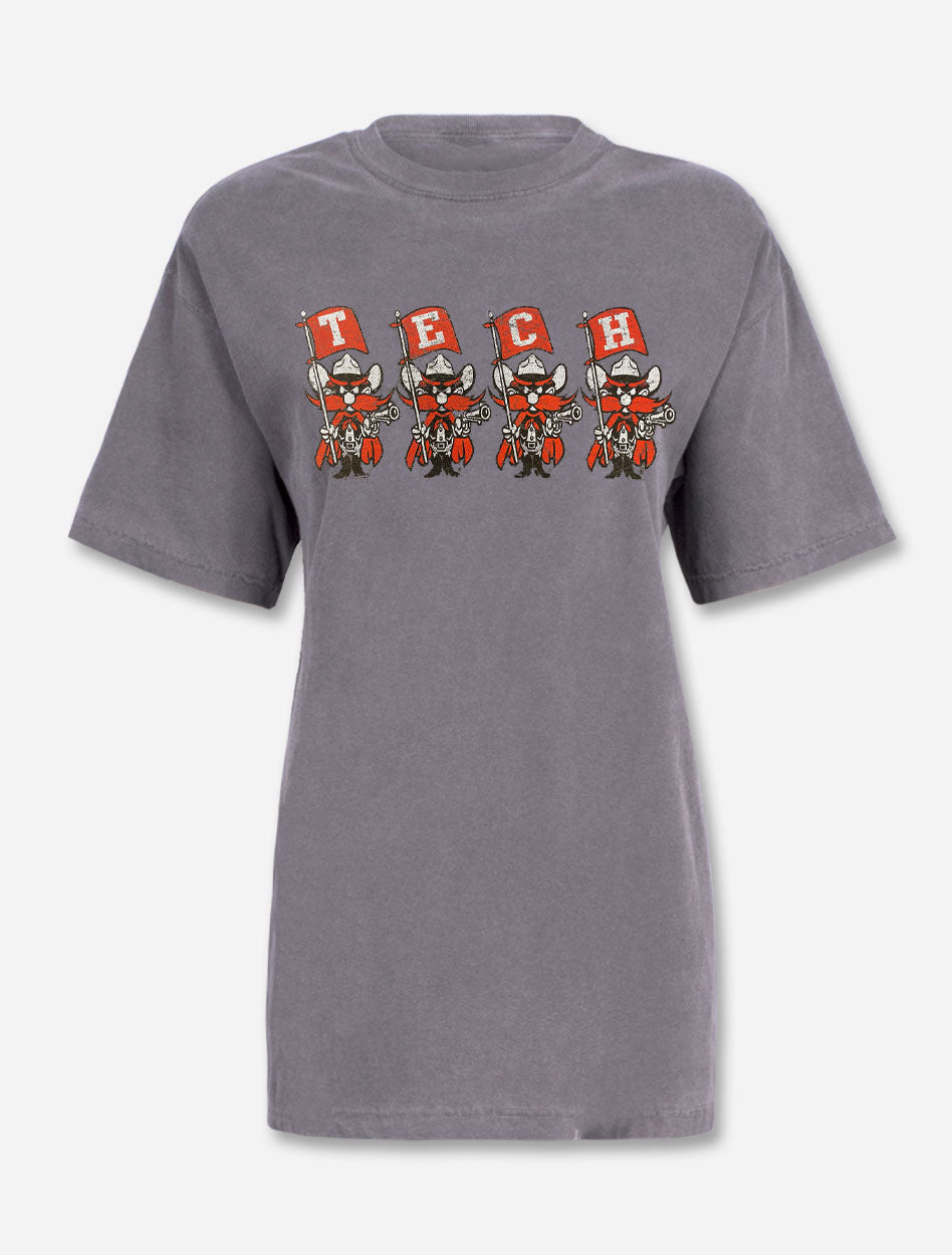 Texas Tech Red Raiders "Flag Squad" Charcoal T-shirt