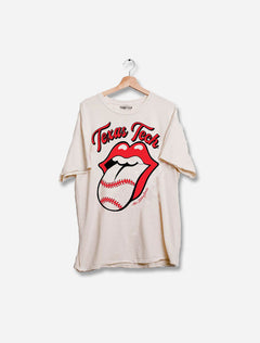 Livy Lu Texas Tech "Baseball Lick" Thrifted T-Shirt