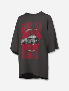 Press Box Texas Tech "Thunder School" Oversized Short Sleeve Crew Neck T-shirt