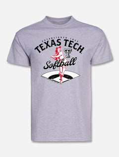 Texas Tech Red Raider "No Crying in Softball" Women's Short Sleeve T-Shirt
