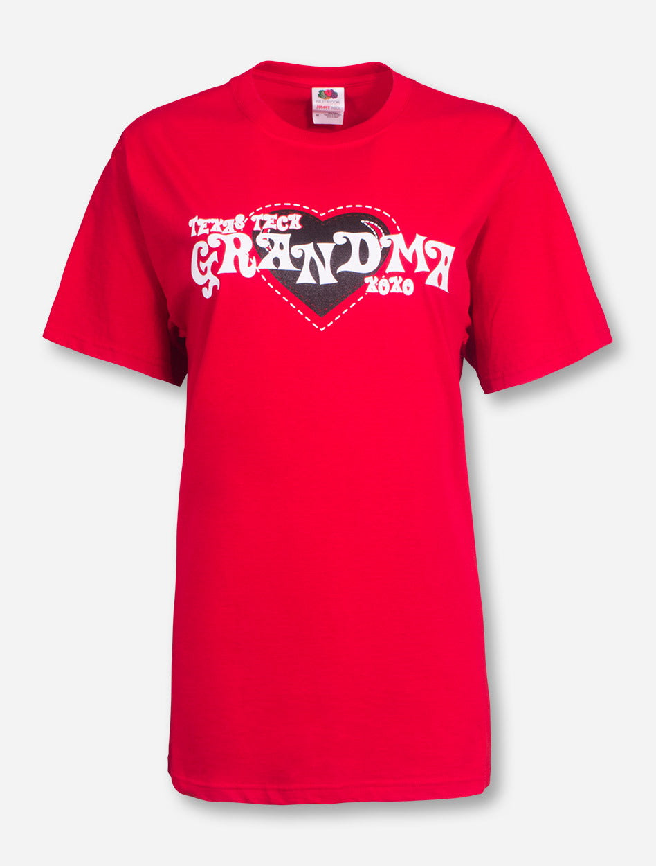 Texas Tech Grandma XOXO on Red T-Shirt