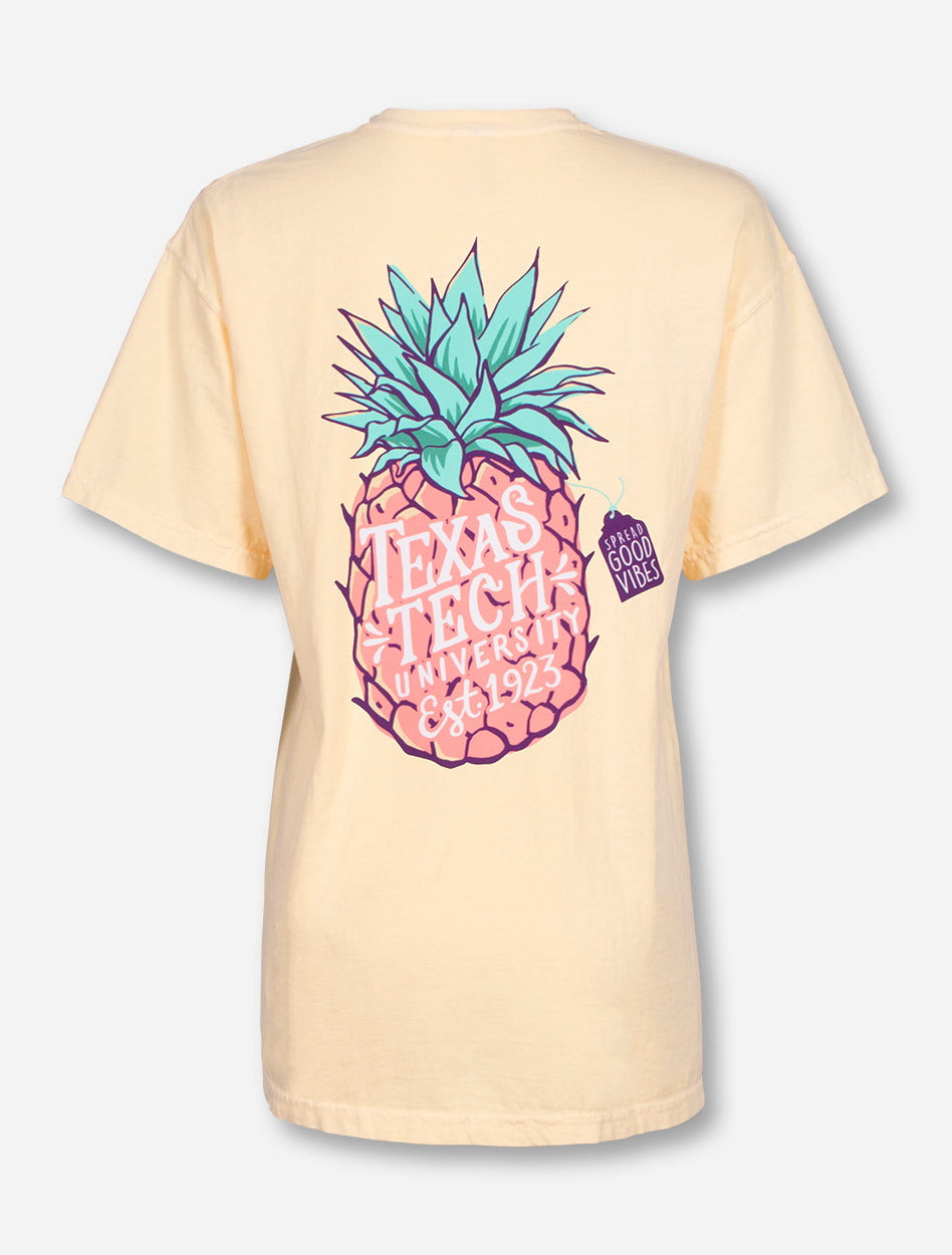 Texas Tech Pineapple Vibes on Butter T-Shirt