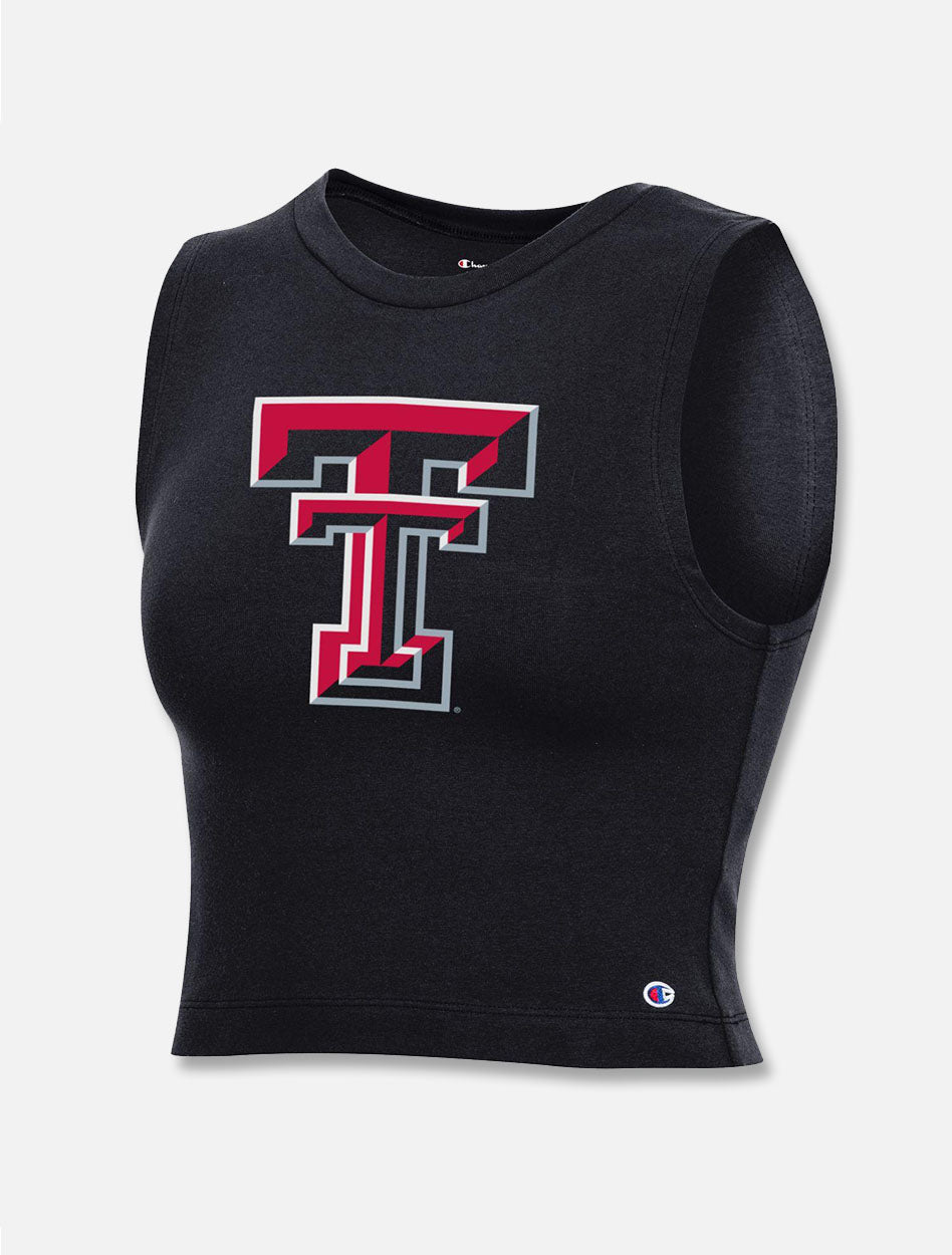Champion Texas Tech Red Raiders Double T "Rocky" Crop Tank Top