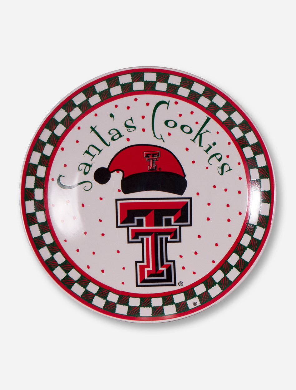 Texas Tech Santa Cookie Plate