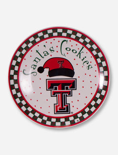 Texas Tech Santa Cookie Plate