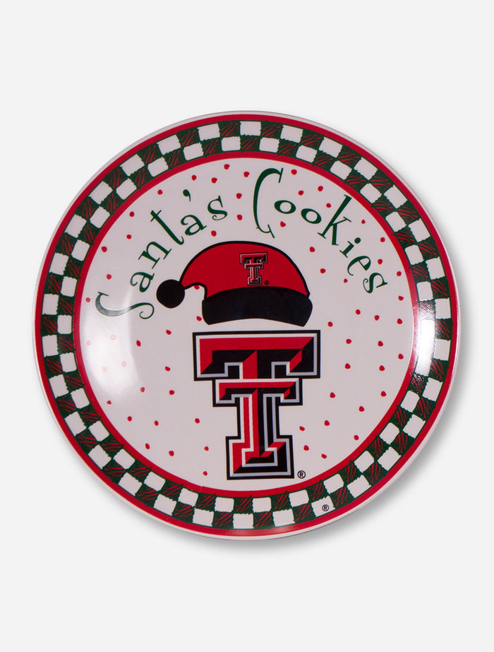 Texas Tech Santa Cookie Plate