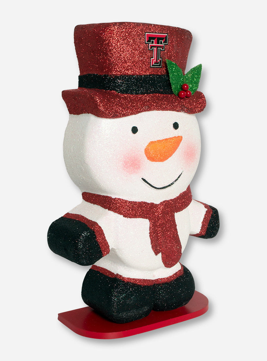 Large Glitter Snowman Christmas Decoration