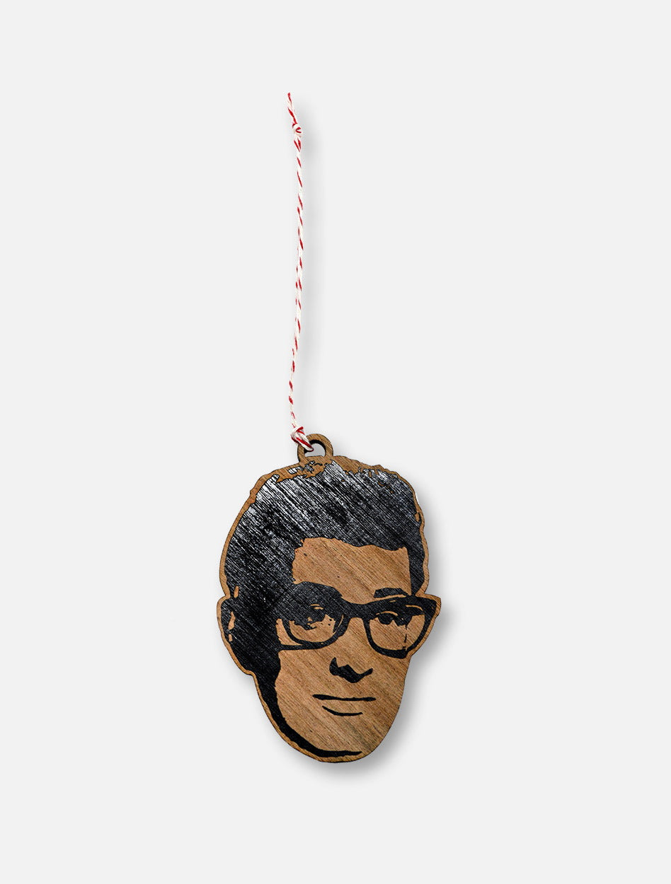 Texas Tech Red Raiders Buddy Holly Wooden Ornament