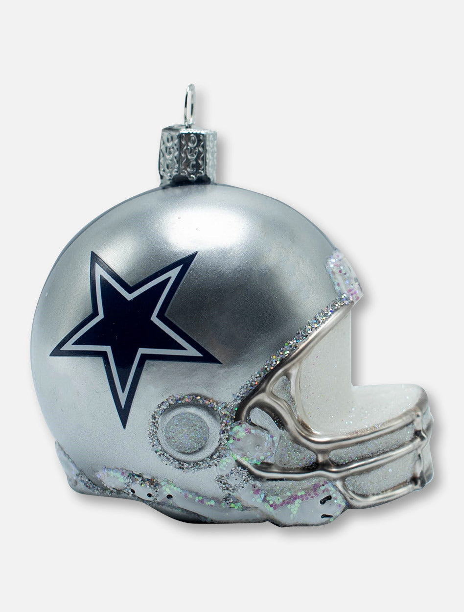 Texas Tech Red Raiders Dallas Cowboys Helmet Glass Blown Ornament