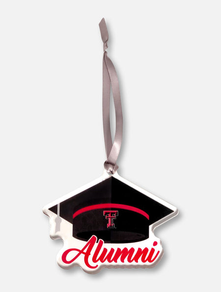 Texas Tech Red Raiders Double T Alumni with Graduation Cap Ornament