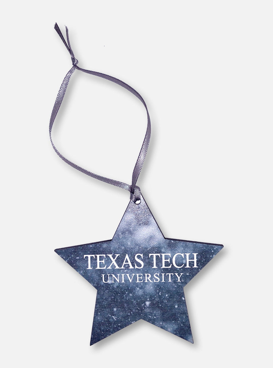 Legacy Texas Tech Red Raiders "Snow Day" Star Wooden Ornament