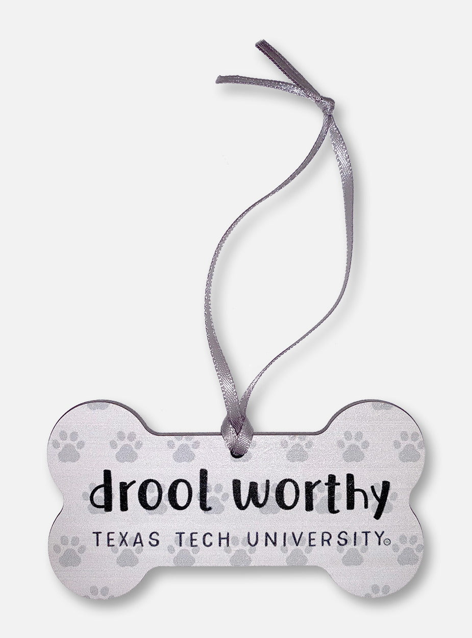 Legacy Texas Tech Red Raiders  "Drool Worthy" Dog Bone Wooden Ornament