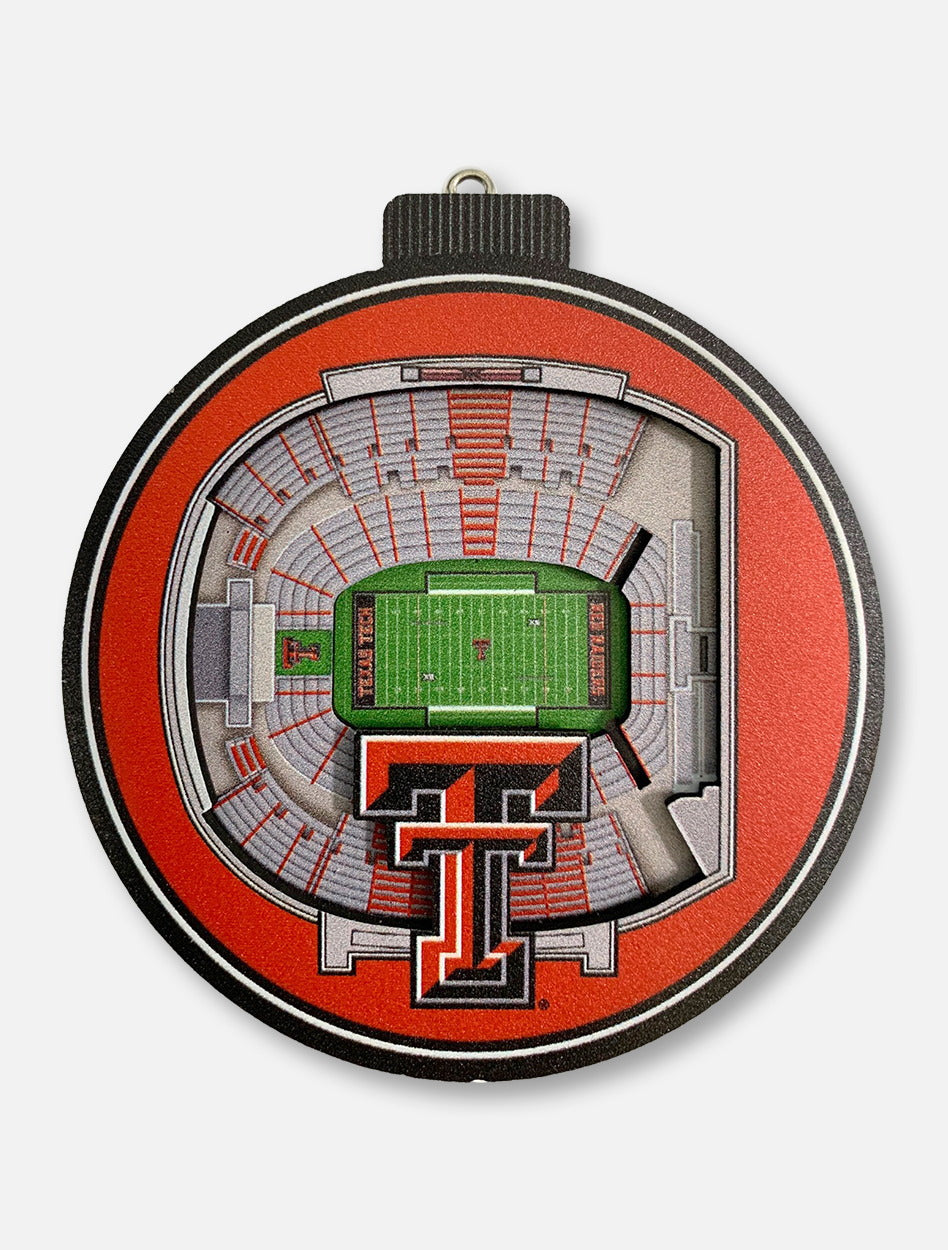 Texas Tech Red Raiders 3D Stadium View Ornament