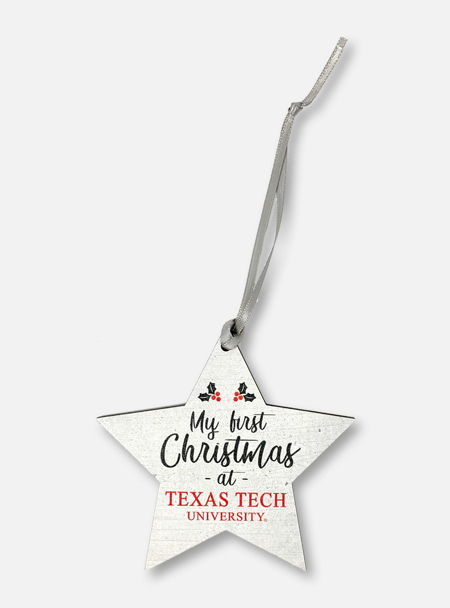 Texas Tech Red Raiders My First Christmas At Texas Tech Ornament