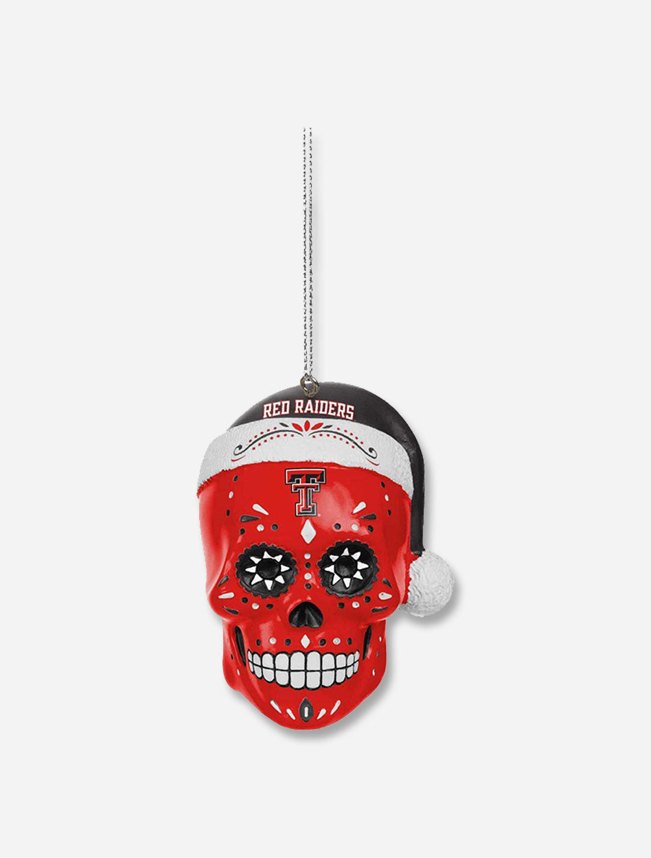 Texas Tech Red Raiders Sugar Skull Ornament