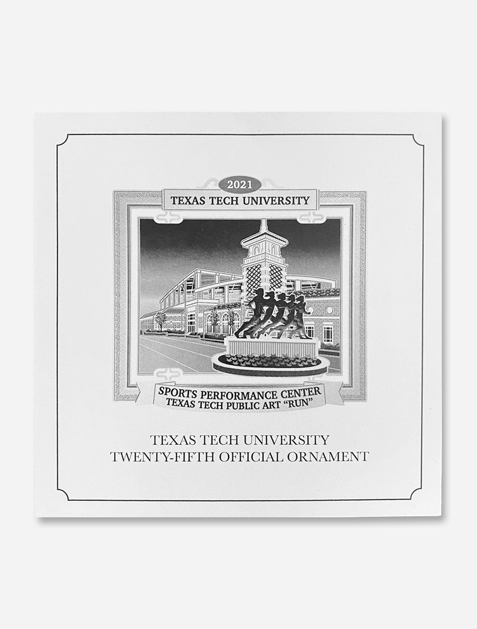 Texas Tech Red Raiders 2021 "Sports Performance Center" 25th Official Ornament