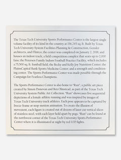 Texas Tech Red Raiders 2021 "Sports Performance Center" 25th Official Ornament
