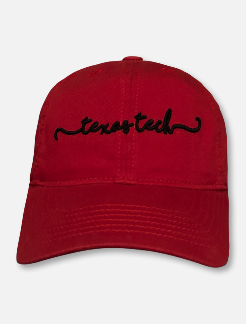 Legacy Texas Tech Red Raiders "Scripted" YOUTH Red Adjustable Cap
