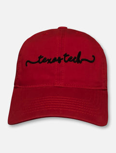 Legacy Texas Tech Red Raiders "Scripted" YOUTH Red Adjustable Cap
