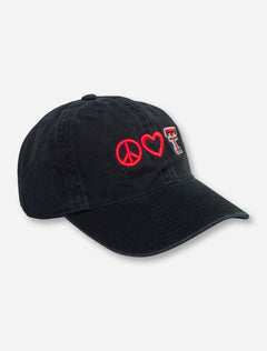 Legacy Texas Tech Peace Love Double T on YOUTH Black Cap