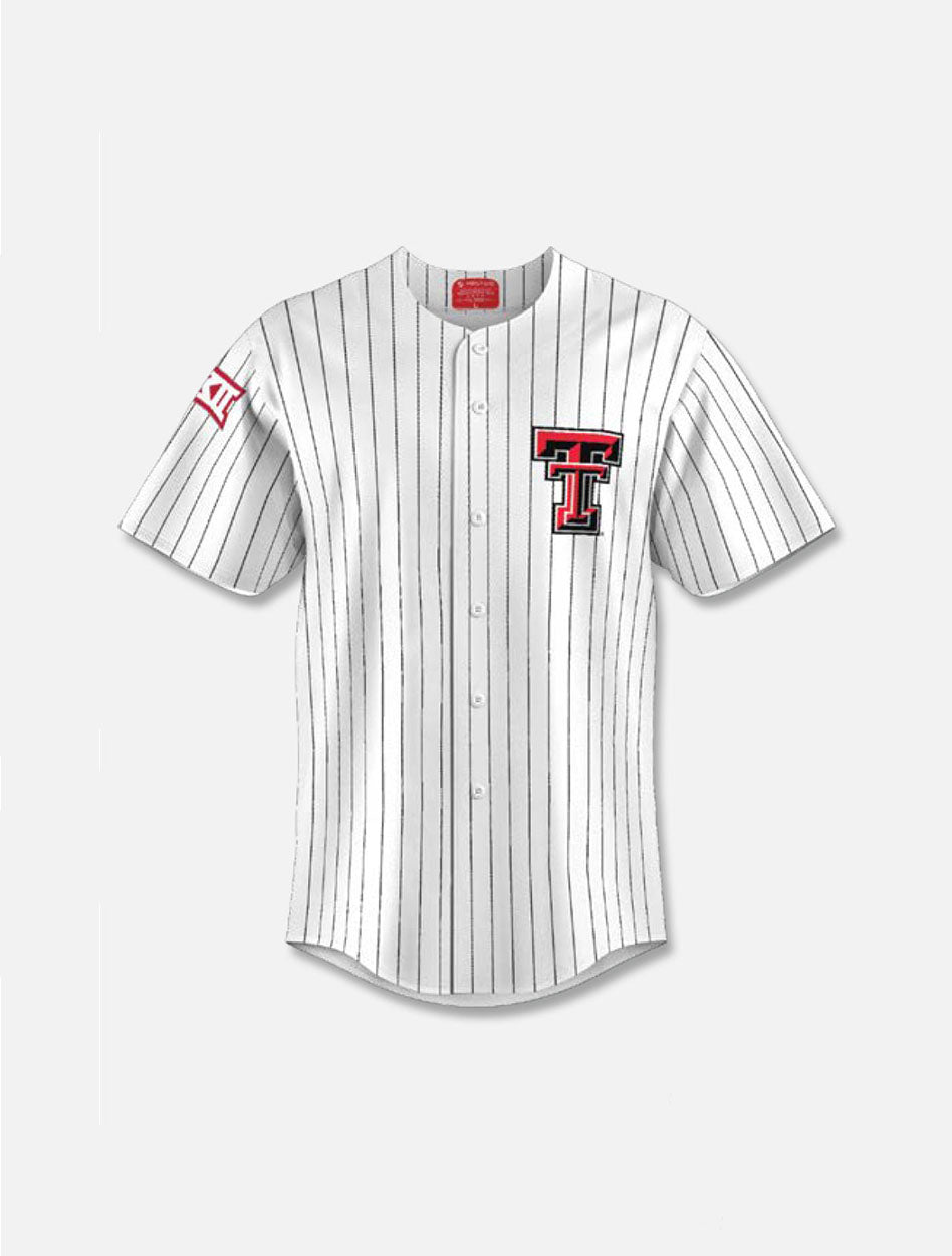 Texas Tech Red Raiders YOUTH Pinstripe Replica Baseball Jersey