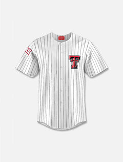 Texas Tech Red Raiders YOUTH Pinstripe Replica Baseball Jersey