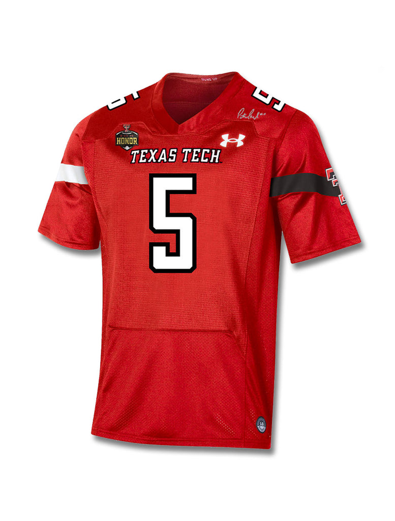 Youth Under Armour Mahomes Ring of Honor Black Football Jersey in Black, Size: M, Sold by Red Raider Outfitters