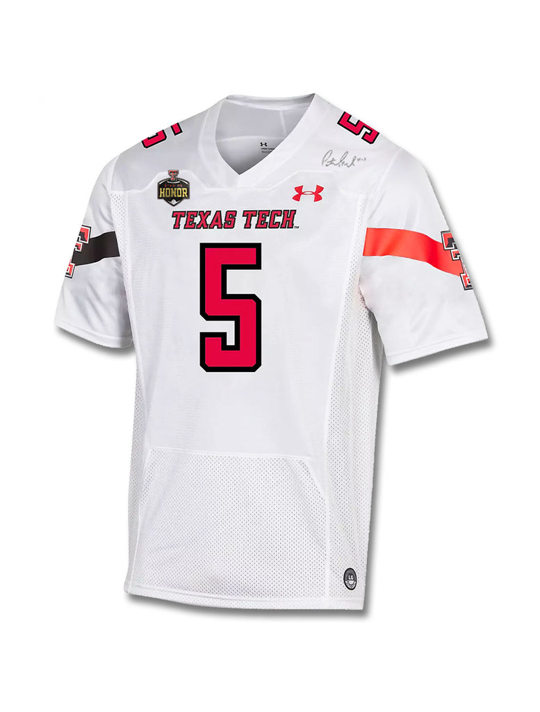 Men's Under Armour Patrick Mahomes Black Texas Tech Red Raiders Team Replica Alumni Jersey Size: Small