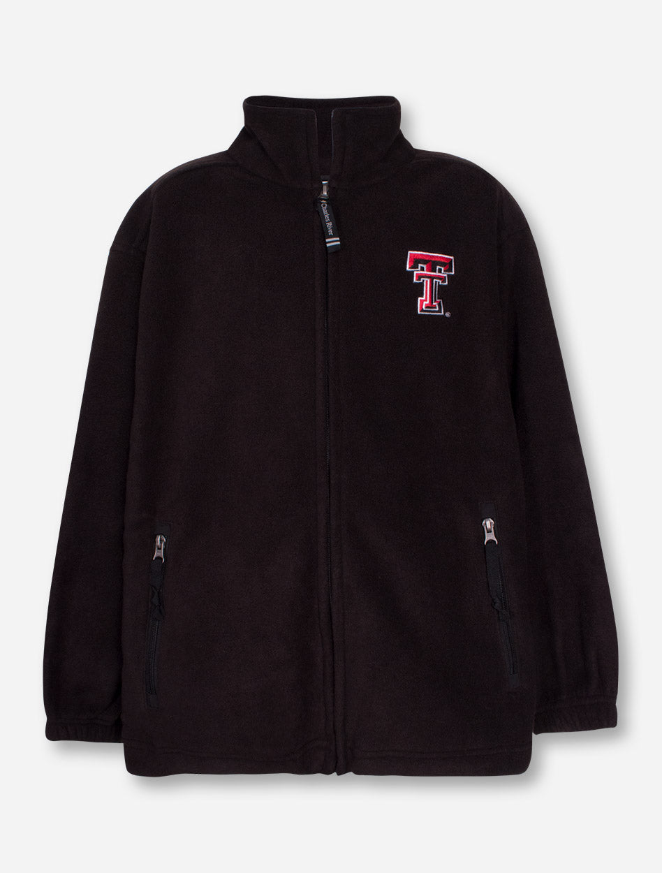 Charles River Texas Tech Voyager YOUTH Black Fleece Jacket
