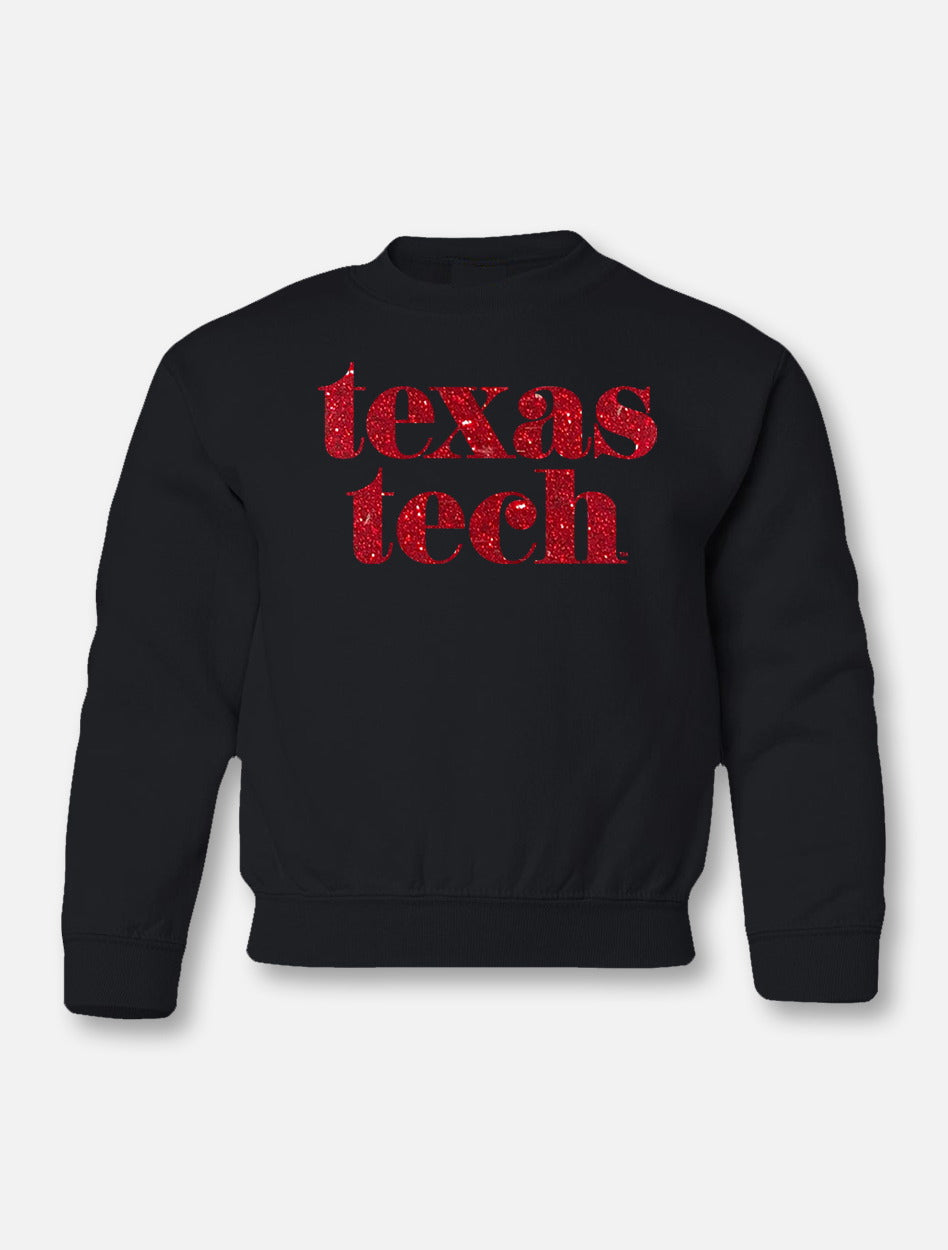 Texas Tech Red Raiders Glitter "Pristine" YOUTH Sweatshirt