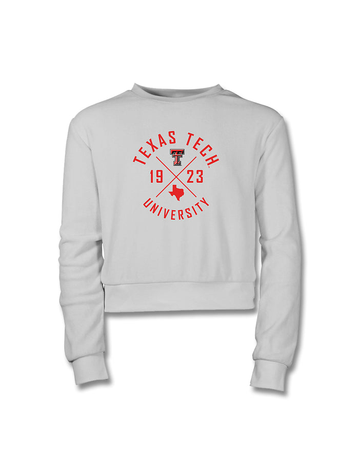 Garb Texas Tech "Sloan" YOUTH Super Soft Velour Crop Top