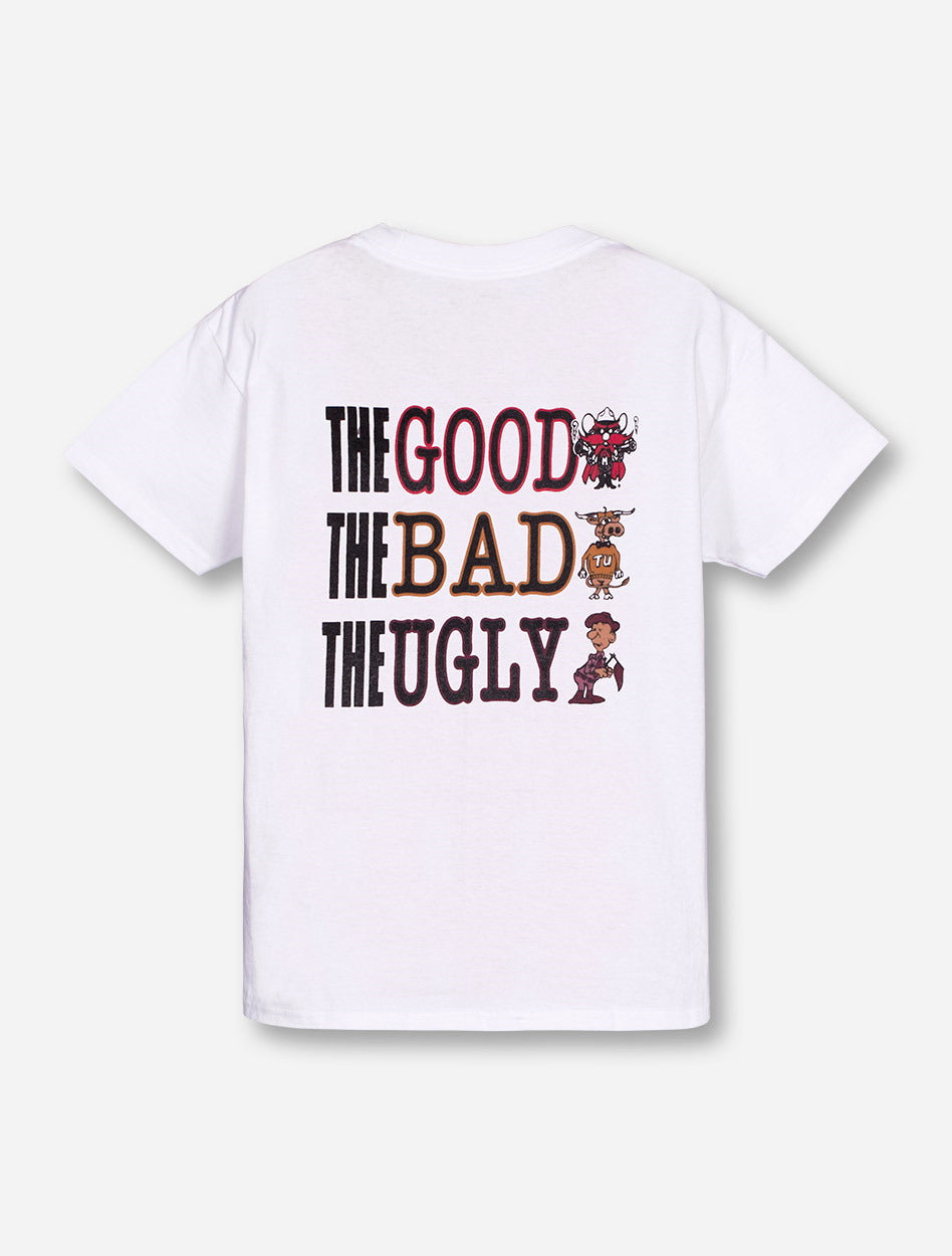 The Good The Bad The Ugly YOUTH White T-Shirt - Texas Tech